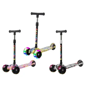 Adjustable Foot Scooter with PU LED Wheel PVC Longboard for 2 8 Years Old Kick Toy for Young Kids