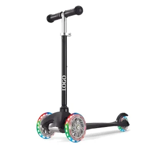 Adjustable Handlebar Kids Kick Scooter with Flash Light Wheel Foldable Foot Kids Scooter