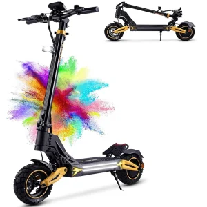 Adult 10″/12″ Off-Road Fast Electric Scooter Dual Brake System 4 Shock Absorbers 60-70km Range 3 Speed Modes LCD Display