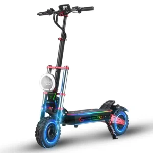 Adult 11 Inch 60V 38.4Ah Lithium Battery Brushless Electric Scooter with Seat Foldable Waterproof Portable