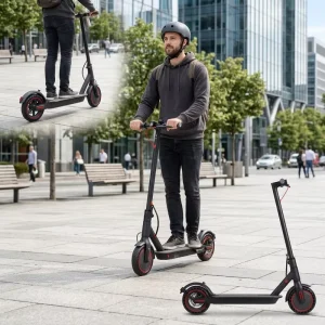 Adult 8.5 Inch 2 Wheel Aluminum Alloy Frame Folding Electric Scooter with Lithium Battery Brushless Motor & App Control