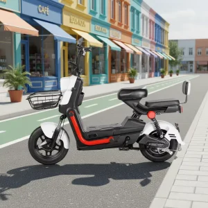 Adult Electric Mobility Scooter with Rear Hub Motor & Electronic Smart Features 48V 350W 60km Range Seat