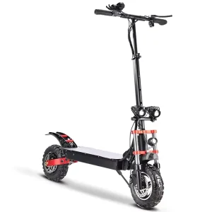 Adult Electric Scooter 1000W Brushless Motor 11 Inch Black Tires 150kg Maximum Load 15-95km Range