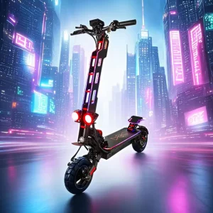 Adult Electric Scooter Lithium Aluminum Alloy Frame LED Lighting Lightweight Electric Scooter for Adults