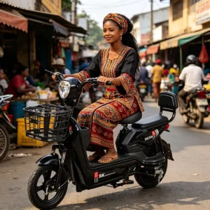 Adult Electric Scooter Multiple Color Optional 48V Lead Acid Battery City Use Two Seater 25 35km Range 25km h Speed