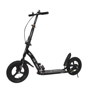 Adult Pedal Walking Two Wheel Carbon Steel Skating Scooter for College Students Use Folding Scooter