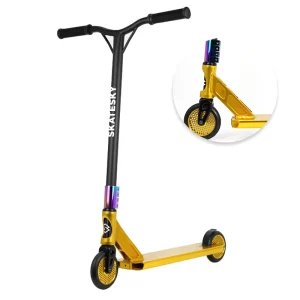 Adult Pro Urban Kick Foot Stunt Scooter With Honeycomb-shaped Aluminum Wheel Core
