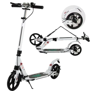 Adult Scooter Folding Adult Kick Scooter with Dual Suspension Disc Brake