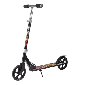 Adult Teenagers Men Women Foldable Two Wheel Planar Aluminum Alloy PU Portable Foot Powered Kick Scooter 10 Speed Height