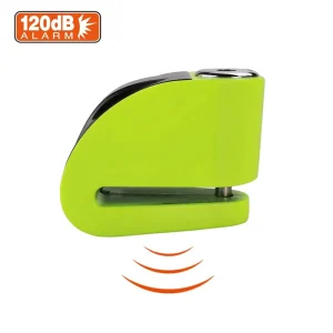 Alloy Steel Security Anti Theft Disc Brake Alarm Lock for Electric Scooters Motorcycles and Mountain Bicycles