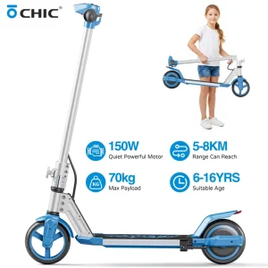 Aluminum Kid Electric Scooter 150W Kids E Scooter 16km h Foldable Two Wheel Children Motorized Scooter