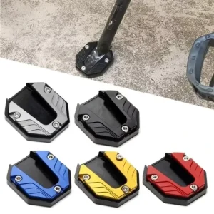 Aluminum Motorcycle Bike Parking Kickstand Extender Foot Side Stand Pad Support Plate Motorbike Accessories for