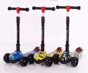 Baby Out Door Toys Kids Kick Foot Scooter 3 Pu Wheels Kick Scooter for Sale