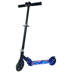 Beleev Foldable 200mm Big Wheel Adult Kick Foot Scooter 2 Flashing Wheel Kick Folding Scooter