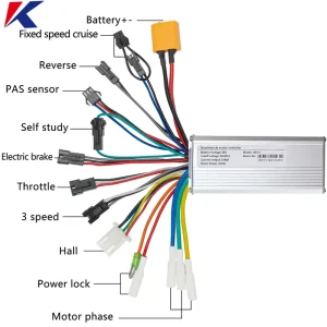 Bicicleta Electric Brushless DC Controller S6-21 25A 24V/36V/48V 250W/350W/500W Electric Scooter/Bicycle Accessories Mainland