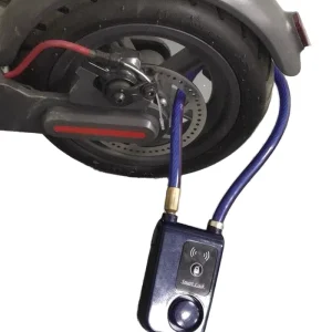 Bicycle Accessories Anti Theft Alarm 80cm Steel Cable E bike Lock Motorcycles Scooters Smart Padlock Wireless IP55