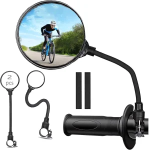 Bicycle Rearview Convex Mirror Electric Scooter Reversing Mirror Mountain Bike ABS Material Model 1015 Bicycle Accessories