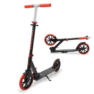 Big Wheel Kick Scooter Foot Scooter with Wide Deck for Age 6+ Teens Kids Adults