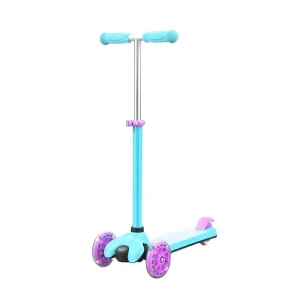 Big Wheel PU 3 Wheels Adjustable Kid Scooters Printed Flashing Light Children Kids Scooter