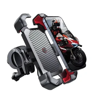 Bike Phone Holder 360 View 4.7 7 Inch Portable Adjustable One click Locking Lightweight Shockproof Handlebar Mount