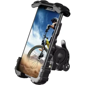 Bike Phone Holder for 4.7″ 6.8″ Smartphones Motorcycle Handlebar Cell Phone Clamp Scooter Phone Clip Trainer & Accessories