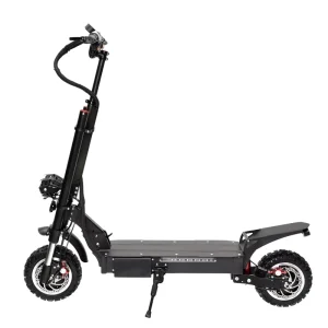 Black Front and Rear Disc Brake Suspension Electric Scooter