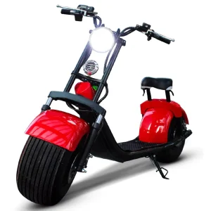 Brushless Electric Scooter with Front 8 inch Wheels Shock Absorption Wide Tires 1500W Motor 45mph Max Speed