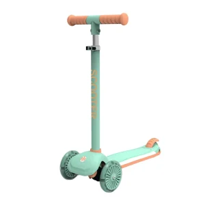 CE Certified Three-Wheel Lightweight Kick Scooter Boys Girls for Kids Plastic Material Modern Style Unfolded Outdoor Toy