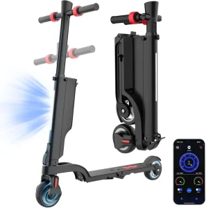 CE Certified Two-Wheel Electric Scooter Smart Four-Fold 3 Step Design with Removable Battery 250W Power for Teenagers