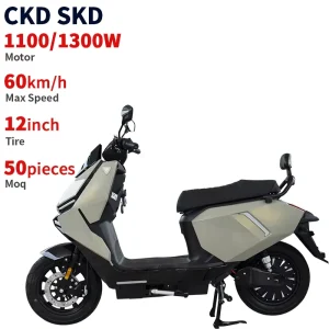 CKD SKD 12inch 2 Wheels E Fast Electric Motorcycle 1100 1300W 60km/h Speed Chinese Retro Electric Moped Scooter