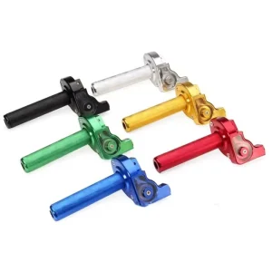 CQJB Universal CNC Aluminum Quick Action Motorcycle Throttle Tube Twist Grips Handle Grip for Scooter Dirt Bike Accessories
