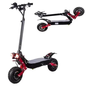 CT6 11inch Fat Tire Electric Scooter 50km/h 55km Range Full Suspension Foldable Hydraulic Disc Brakes