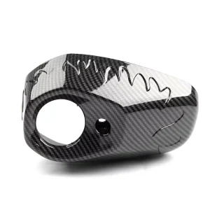 Carbon Fiber Hydrographic Print Cover for the Exhaust Pipe of XMAX300 Scooters Motorcycle Accessory
