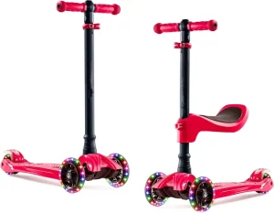 Children Baby Kids Scooters Wheel Outdoor 3 Three Wheels 2 in 1 Toys Kick Scooters Foot Scooter