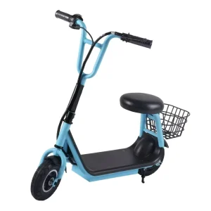 Children’s Electric Scooter Seat Slide Aluminum Alloy Frame Foldable 24V Battery 2 Wheels 18KM H Max Speed 8 12km Range