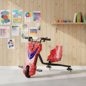 Children’s Electric Three-Wheel Drift Scooter with Iron Frame Seat Included 11kg Lightweight 6-inch 350W