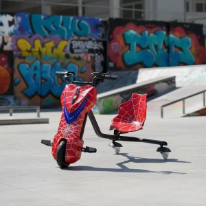 Children’s Three-Wheel Electric Drift Car Scooter with Iron Frame and Seat Included 11kg 6-inch 350W