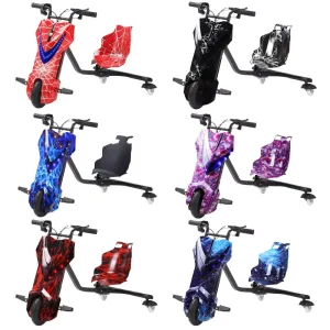Children’s Three-Wheeled Electric Scooter with Iron Frame and Seat Outdoor Use 6/8 Inches 11kg 350W