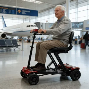 China Factory Top Rated Battery Electric Scooter Powerful Adult 4 Wheel Electric Scooters for Travel Plane Allowed in Stock