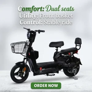 China Factory Two wheel Electric Scooter 350W 48V 20Ah Lithium Battery 150kg Load Brushless Motor 25km h Max Speed