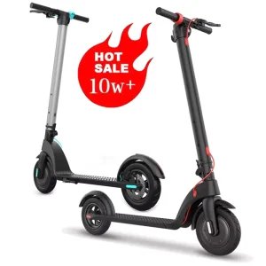 Chinese Manufacturer 350W 6.4Ah 10 Inch Two Wheel Foldable Electric Kick Scooter for Adults Skateboard