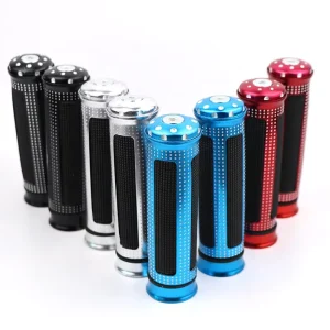 Classic Motorcycle Handlebar Grip Aluminum Alloy Rubber Handle Grip Motorbike Scooter Hand Bar Grips Motorcycle Accessories