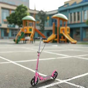 Collapsible Scooter Iron Teens Kick Scooter 200mm PU Big Wheel Foot Pedal Scooter for Adult