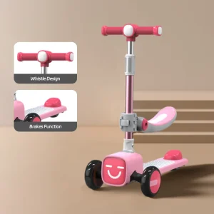 Colorful Flexible Durable Material PU Wheeled Children’s Skateboard Kick Scooters Foot Scooters Kids’ Scooters