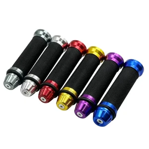 Colorful Motorcycle Handle Grip Aluminum Alloy Rubber Scooter Throttle Grip Handlebar Accessories for Motorcycles