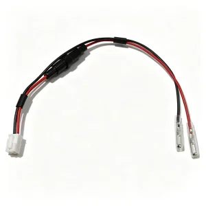 Custom 2Pin Fuse Holder Wire Harness UL1007 18AWG Wire JST Male Connector Piggyback Spade Terminal Auto Power Cable Assembly