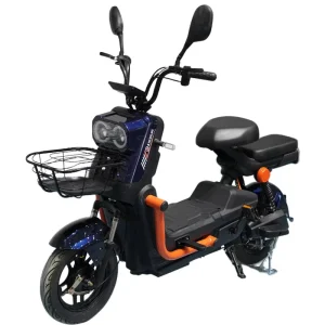 Custom Color 800W Electric Bicycle Frame High Carbon Steel Adult Electric Scooter With Front Basket