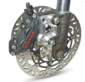 Custom Floating Motorcycle Brake Disc Steel Motorcycle Brake Components Anodized Aluminum Center Hub CNC Machining Motor Parts