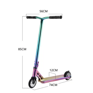 Custom Pro Aluminum Anodizing Surface Adult Kick Foot Stunt Scooter With Aluminum Core