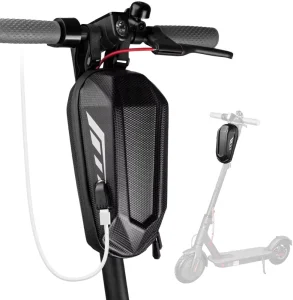 Custom Scooter Bag Built-in Charging Port Waterproof Scooter Handlebar Bag EVA Hard Shell Scooter Frame Bag